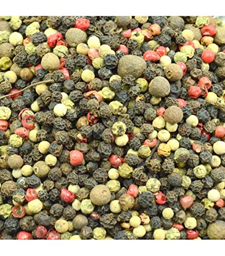 5 pimientas (negra, blanca, rosa, verde, jamaica) bote Pet de 380 gramos la Barraca