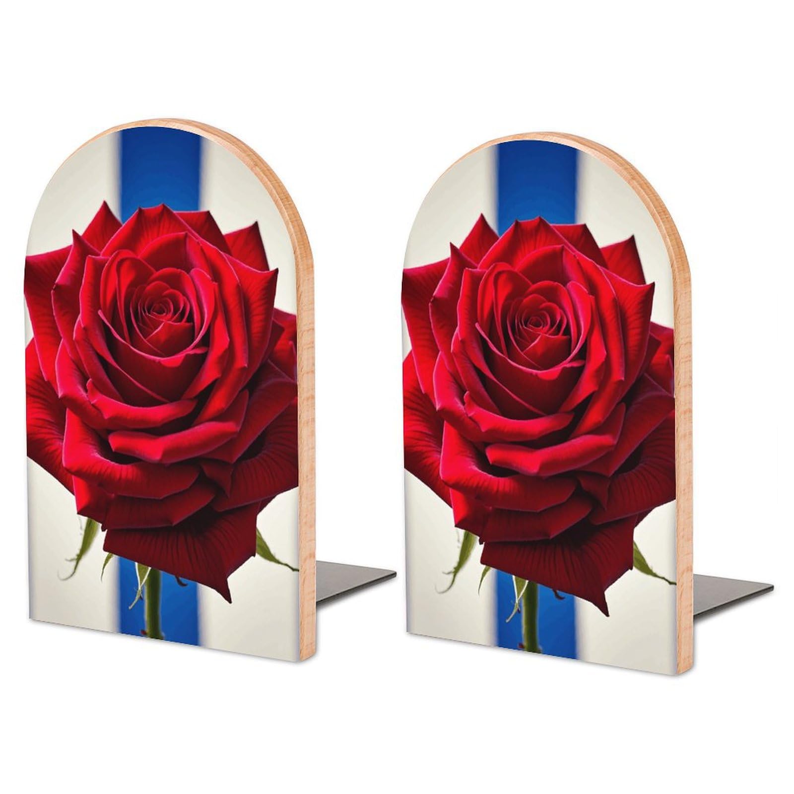 Serre-livres roses rouges pour stopper la chute des livres sur étagère