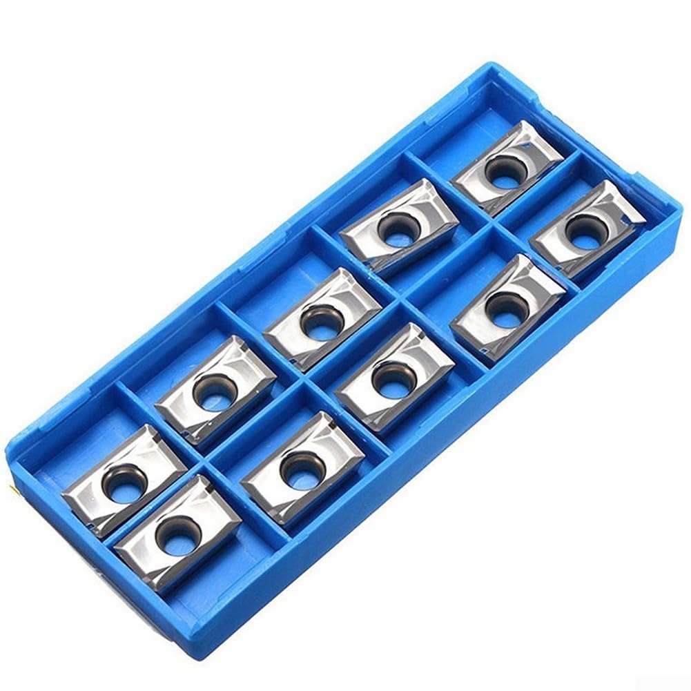 APMT1604PDER-MA3 Lot de 10 inserts de fraisage indexables en carbure H01, usinage en aluminium, pour semi-finition et finition, porte-outils CNC compatible avec APKT1604