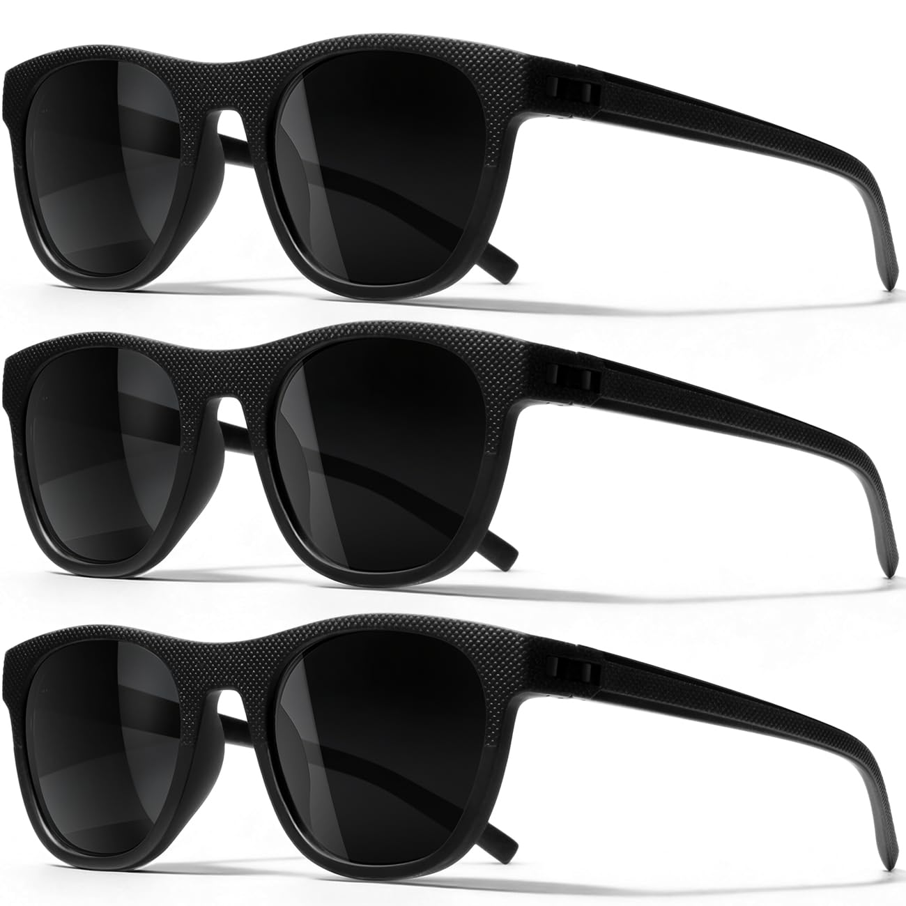 3 Pack Polarized Sunglasses for Men Women, Lightweight UV Protection Sports Sun Glasses for Driving Fishing Golf