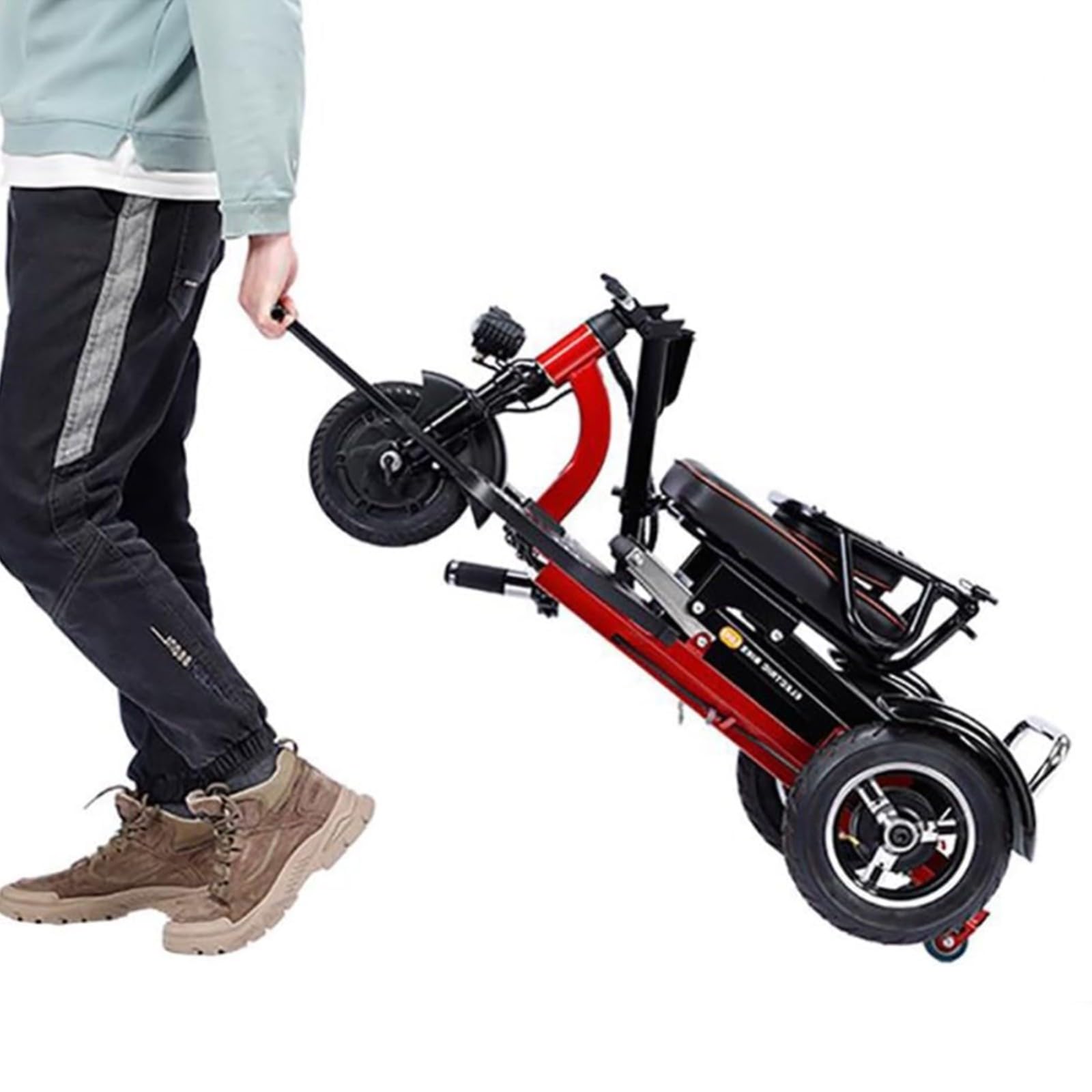 Electric Wheel Mobility Scooter Folding Mobility Scooter Lightweight Travel Mobility Scooter with Charger and Basket for Seniors Adults