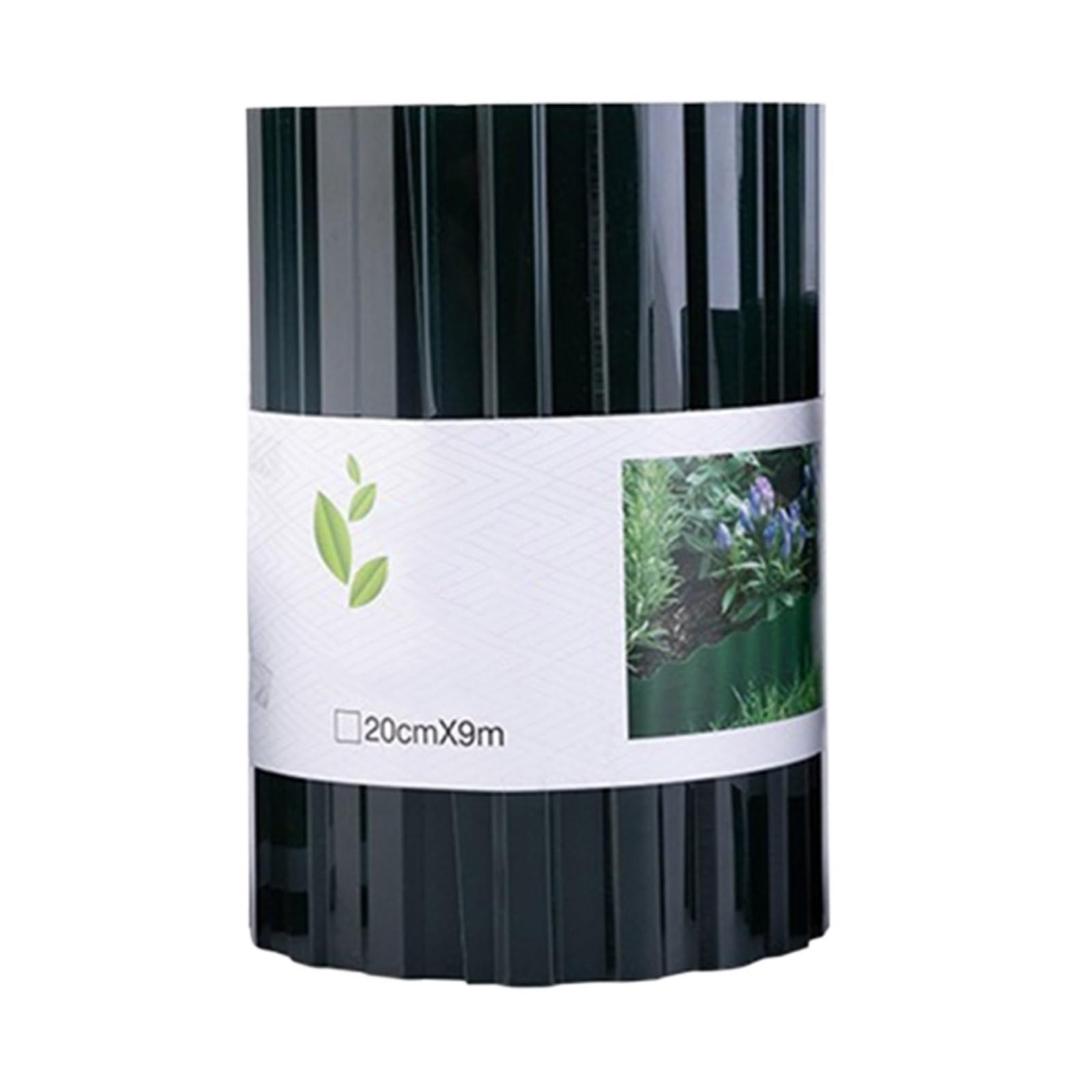 Bordura de Jardín de Plástico Generous Coverage Garden Barrier Easy Installation Fence Install Neat(Dark green-20cmx9m)
