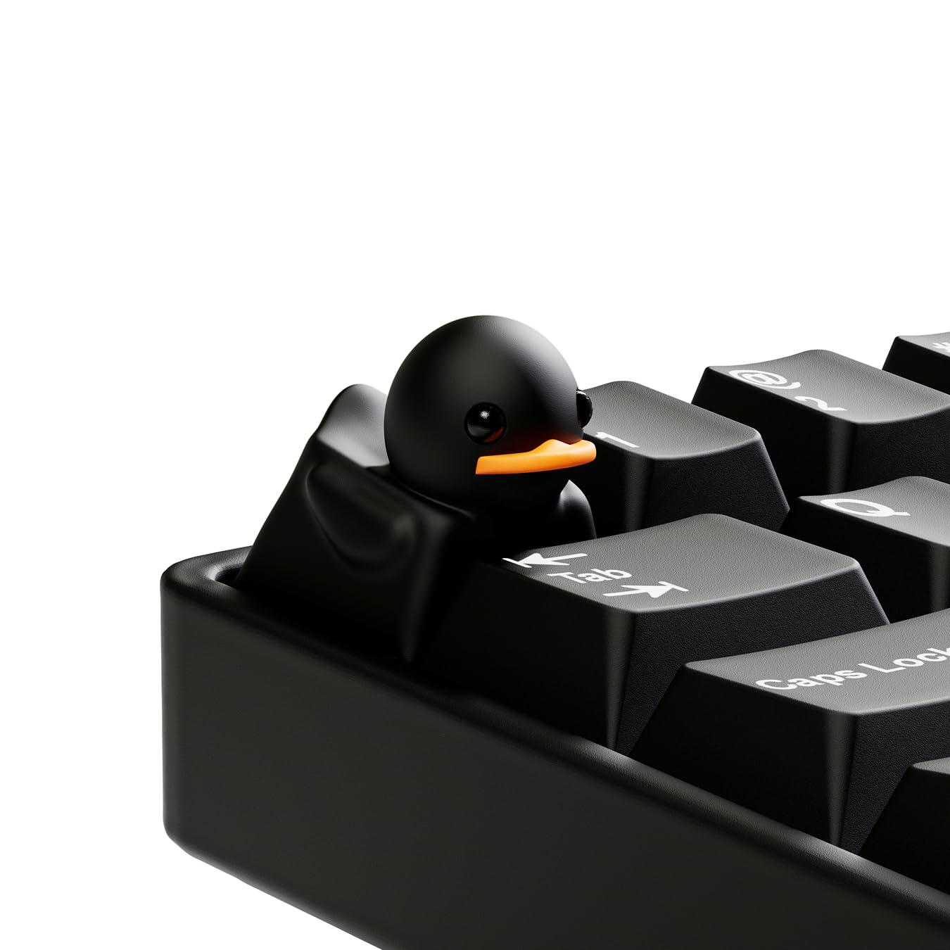 Duckeys Keycap – Cute Duck Artisan Keycap for Mechanical Keyboards, Compatible with MX Switch Keyboards, Collectible Keycaps for Gaming, Typing, Gift, and Desk Setup Accessories (Black)
