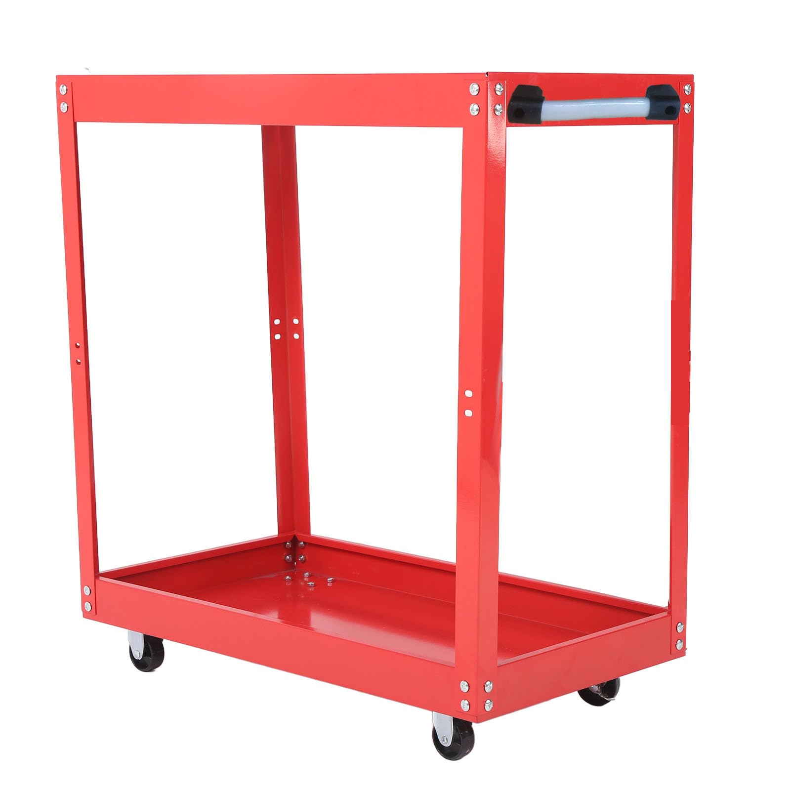 Carrello per Strumenti di Servizio Versatile con Due vassoi: Carrello di Stoccaggio Mobile per Utility Rotolanti per Officina e Riparazione dell'auto