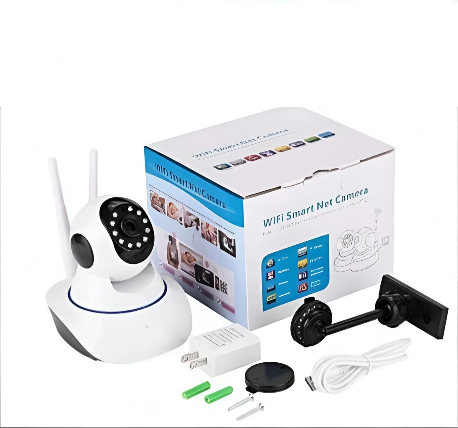 WiFi Smart Net Camera 1080P HD with Night Vision, White | PTZ Control, Two-Way Audio, Motion Detection, Voice Alarm, V380 App Support-image-13