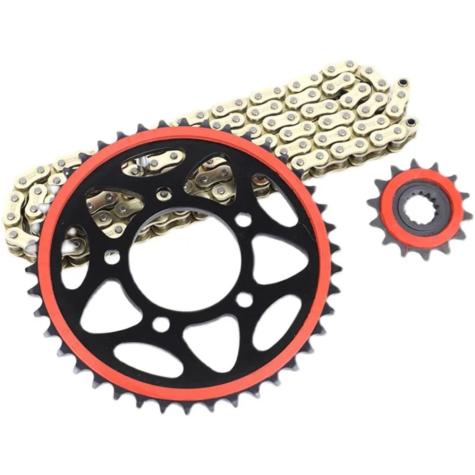 Motor Piñón Compatible con Benelli TRK 502 502X TRK502 TRK502X Kit de piñón de Cadena 14T 15T 42T 44T Moto Piñon Delantero(TRK502 42T 15T HO)