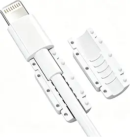 8 protetores de fio de PVC, protetores de cabo de carregamento duráveis para telefone, USB, linhas de dados de tablet, acessório não eletrônico para proteção da linha do carregador