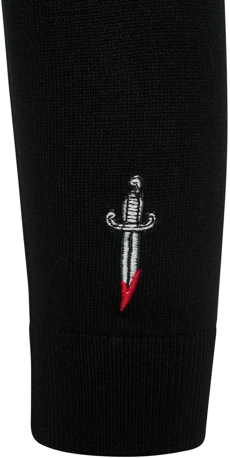 Ro Rox Heart & Dagger Cardigan Gothic Embroidered Button-Up Long Sleeve Top, Black, XS - Image 9