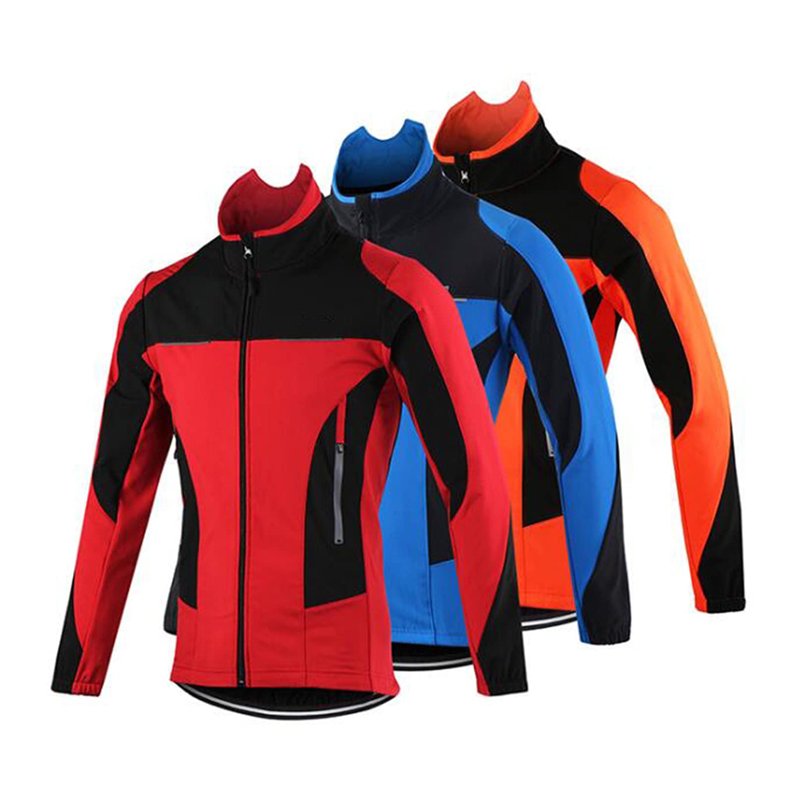 Chaqueta De Ciclismo Para Hombre, Impermeable Resistente Al Viento Y Cálida Polar MTB Ropa De Ciclismo, Chaqueta De Otoño E Invierno Para Correr