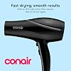 Secador de Pelo Conair con Concentrador, Tecnología Cerámica, Negro | 1875W con 3 Temperaturas y 2 Velocidades, Diseño de 1.25 lb y Cable de 5 Pies para un Estilo Cómodo y Personalizado 3
