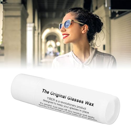 Miniatura 6 de Cera para gafas, cera de abeja pura, almohadillas de nariz para gafas sin olor, antideslizante, retenedor de gafas con contenedor, fácil aplicación,