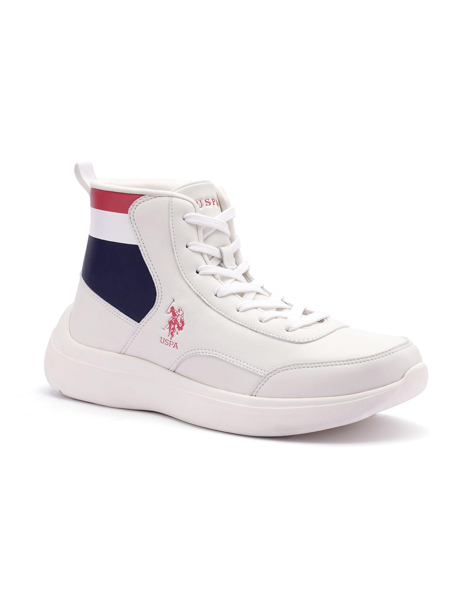 U.S. Polo Assn. Men LINETTI Off White Mid Top Sneaker-(UK10)(US11)(2FD24315A01) (B0CWRN6P4V) Amazon Price History, Amazon Price Tracker