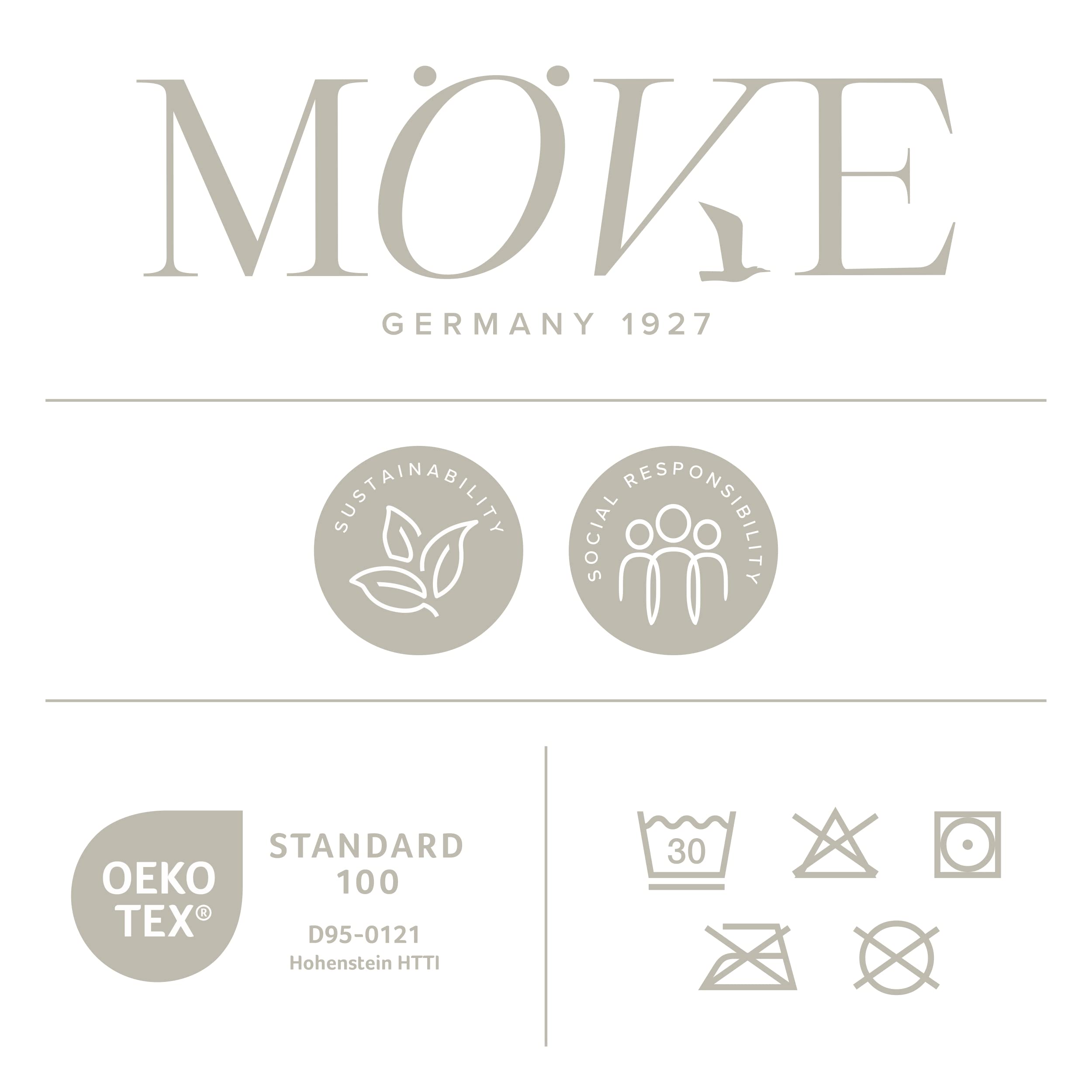 Möve Wellness Badteppich Linentwist 60 x 100 cm aus 50% Baumwolle / 50% Leinen, Nature