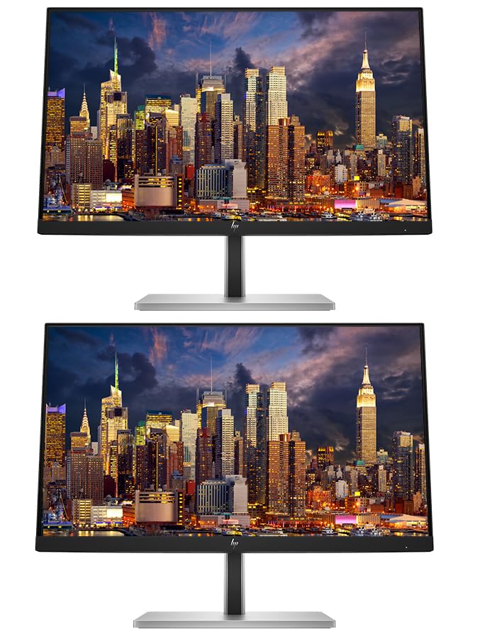 Image of HP EliteDisplay E32k G5 32 inch 4K Ultra HD LCD IPS Monitor 2-Pack Bundle with Full Dock, Built-in Speakers