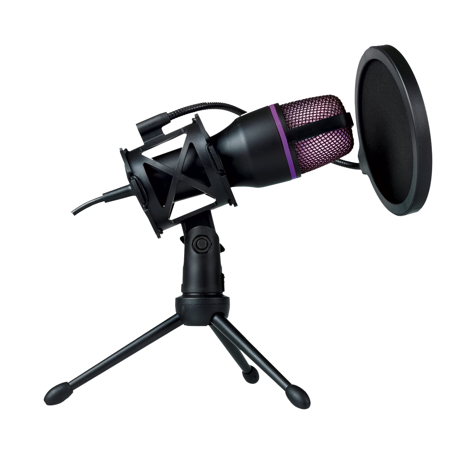 MC-30 Microphone de Streaming - USB – Réduction de Bruit – Support Antichoc – Filtre Anti-Pop – Trépied Réglable - Streaming, Enregistrement, Communication en Ligne, Gaming