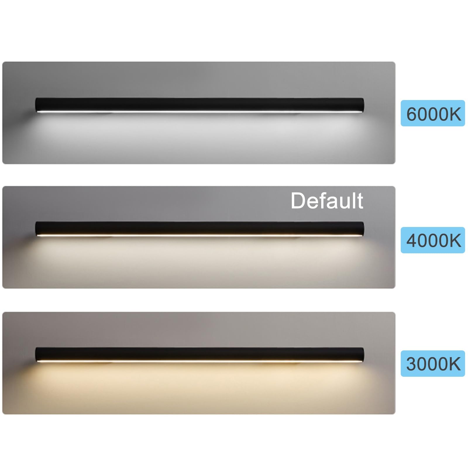 Corrimano a Parete con Luce con Sensore di Movimento, Corrimano con Luce a LED, Robusto Corrimano per Scale di Sicurezza per Scale Interne, Nero Opaco (Size : Right-24 (60cm))