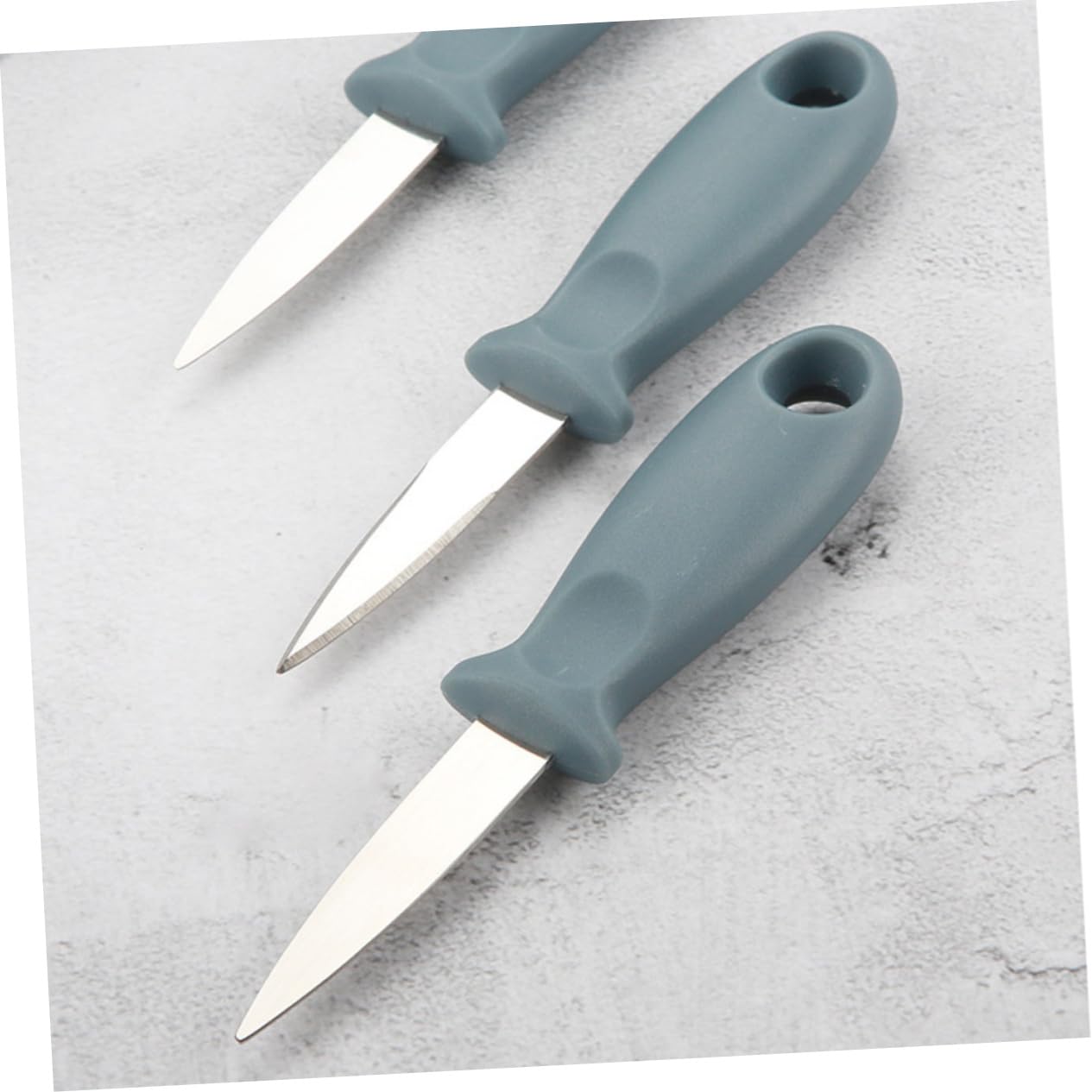 SHOWERORO Coltello Per Ostriche in Acciaio Inossidabile Apri Vongole e Ostriche Con Manico in Plastica Utensili Per Crostacei