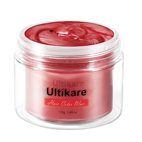 Miniatura 8 de Tinte temporal para el cabello para niños, tinte rojo Ultikare lavable, color cera natural, color tiza, crema de barro, arcilla para peinado,