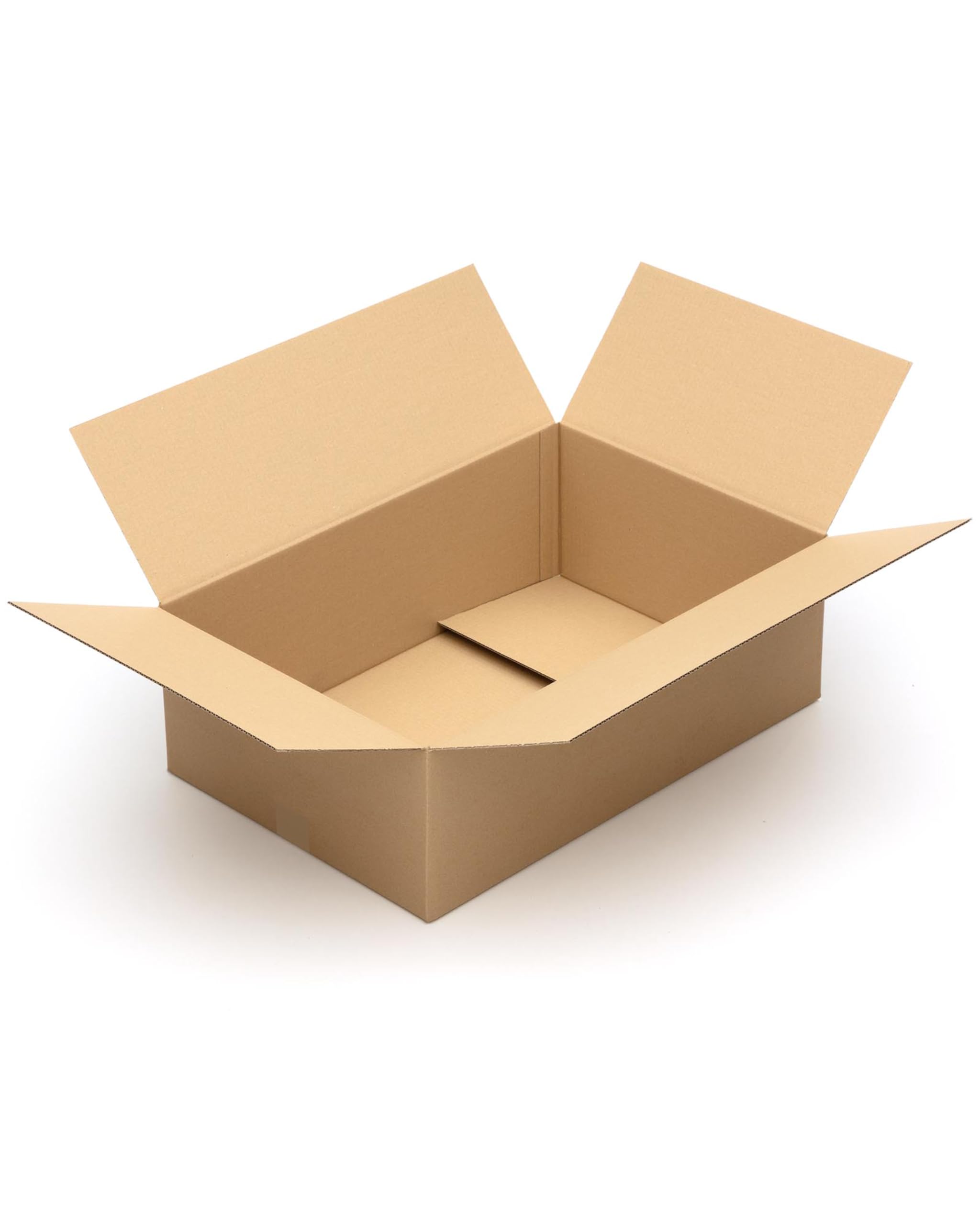 KK Verpackungen Versandkartons 600 x 400 x 200 mm Braun 1-wellig (Außenmaß 605 x 405 x 210 mm) | 50 Stück, Faltkartons Kartons für Versand als DHL Paket Hermes Paketklasse M DPD GLS Paketklasse XL