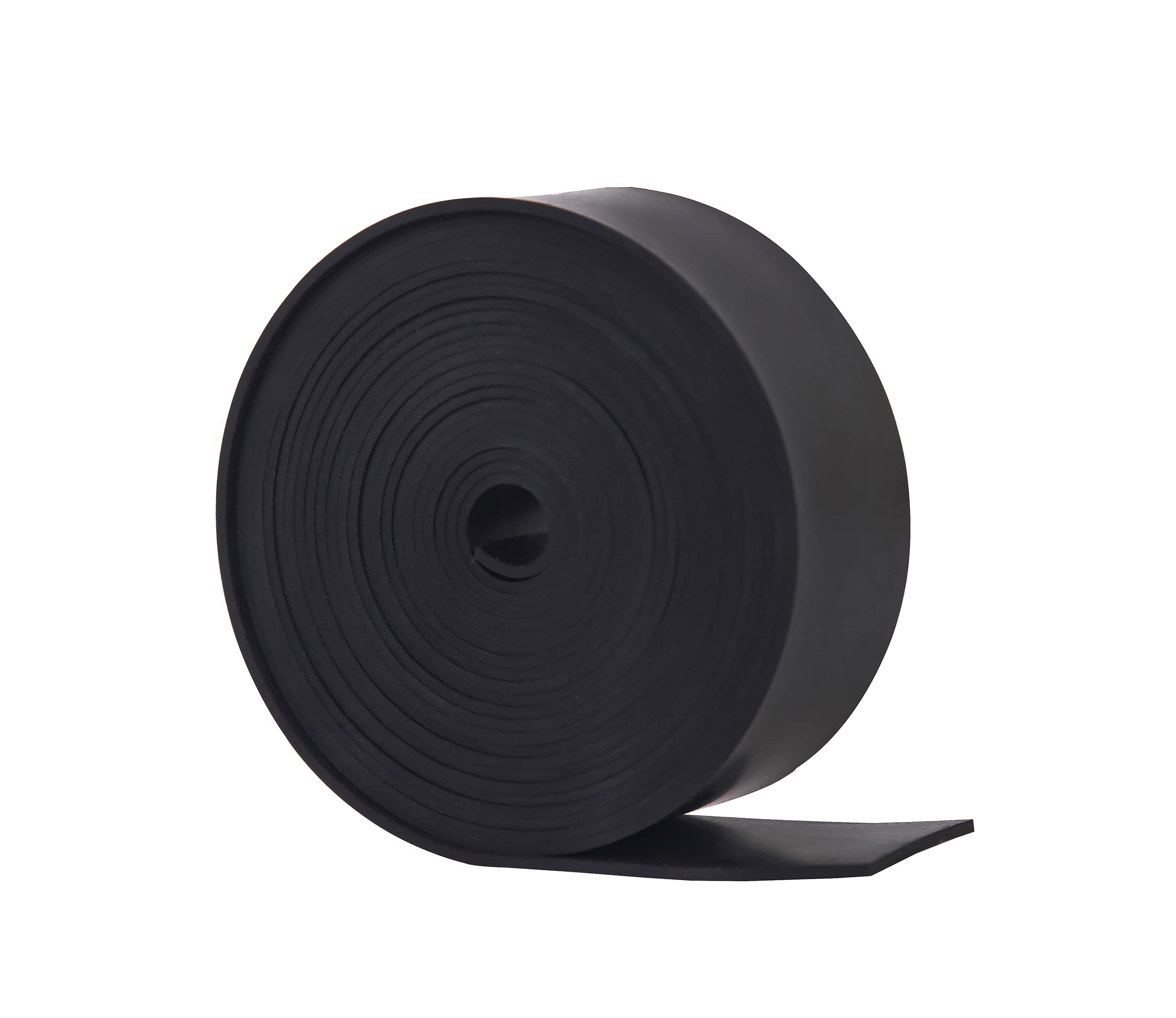 Neoprene Rubber Sheet Solid Rubber Strips Roll PadInsulation for Weather Stripping, Gasket, Shield, Costume, Seal, DIY (1/16" (.062") Thick, 1" Wide X 10' Long)