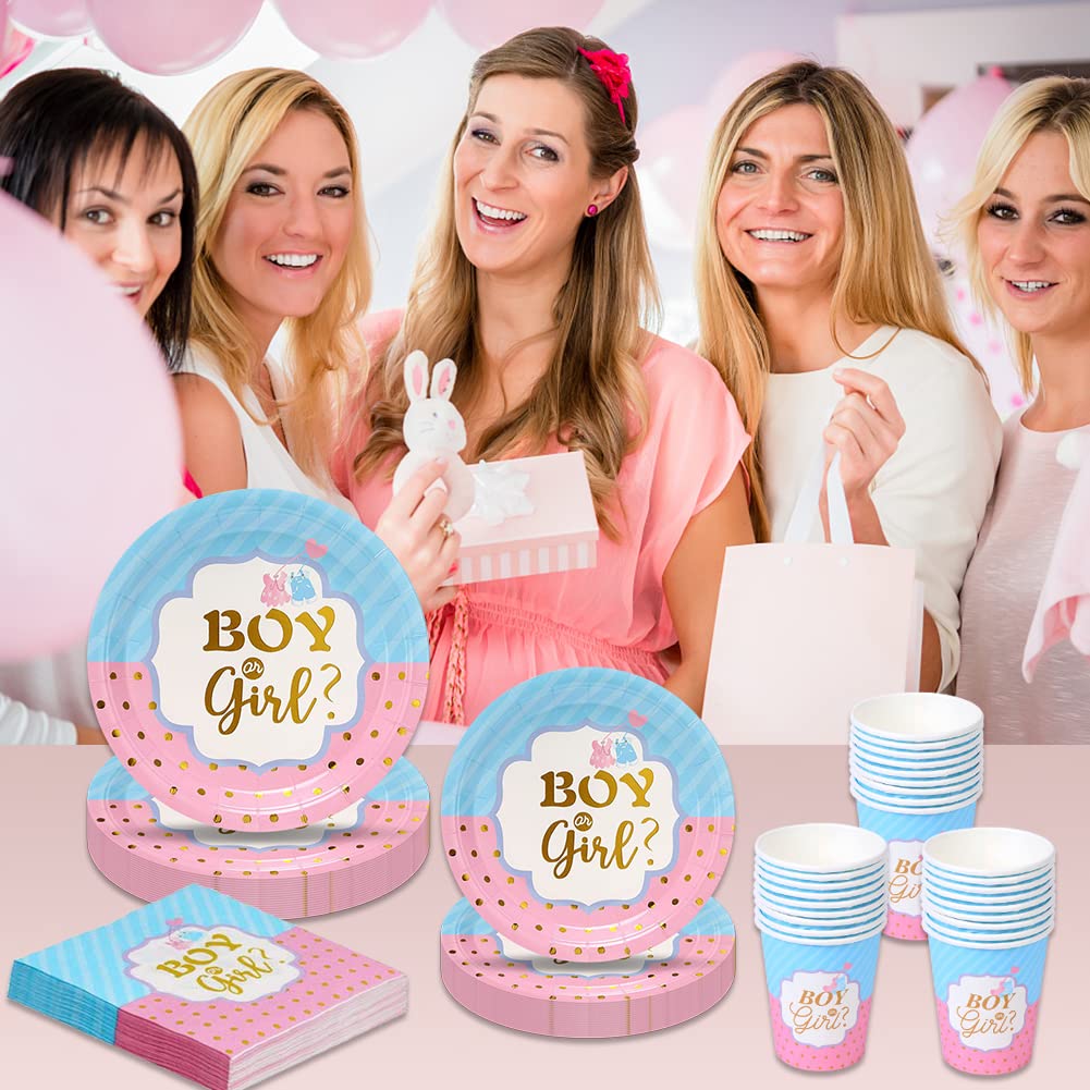 Set Stoviglie Baby Shower Ragazzo - 125 Pezzi Per 25 Ospiti - Tema Blu - Piatti, Tazze, Tovaglioli - Foto 7