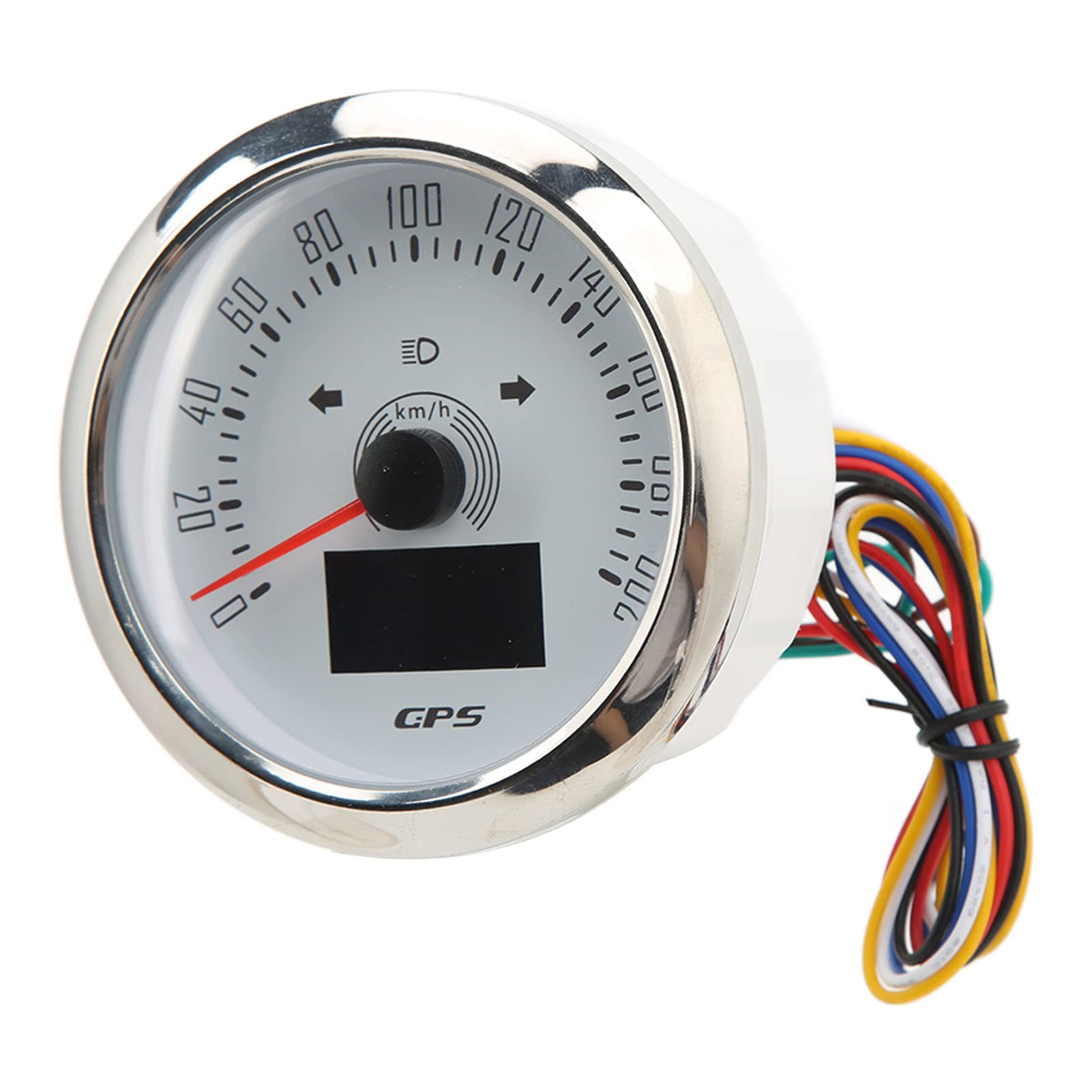 Compteur Kilométrique GPS 3 En 1 200MPH 85mm Avec Rétroéclairage 7 Couleurs - Étanche Pour Bateau Voiture Moto