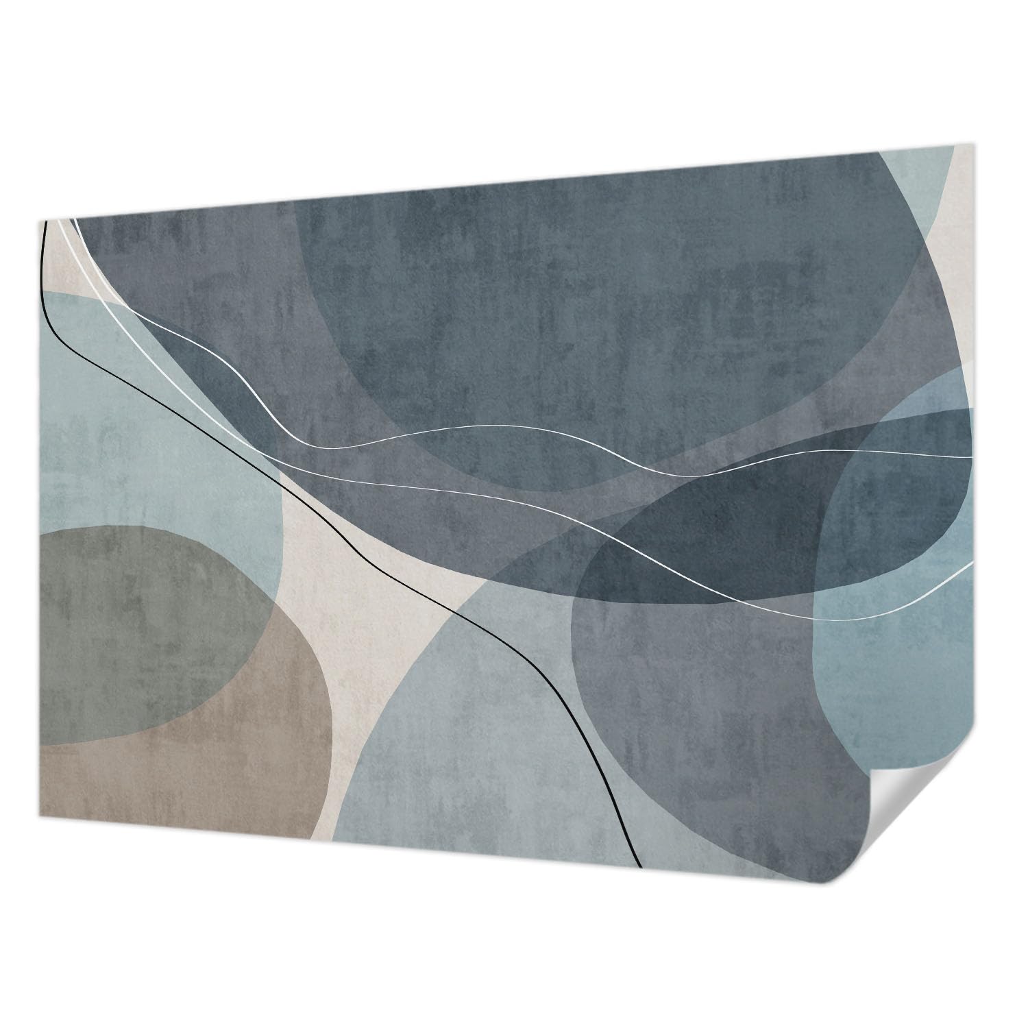 Papier peint autocollant pour chambre et salon deco murale moderne abstraction Tulup