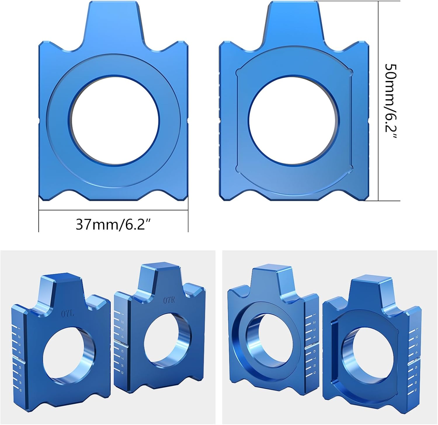 NICECNC Blue Rear Chain Tensioner Adjuster Set Aluminum Compatible with Yamaha YZ250 YZ125 2002-21 YZ250F 2002-08 YZ450F 2003-08 YZ125X 2017-21 YZ250X YZ450FX 2016-21 YZ250FX 2015-21,See Fitment