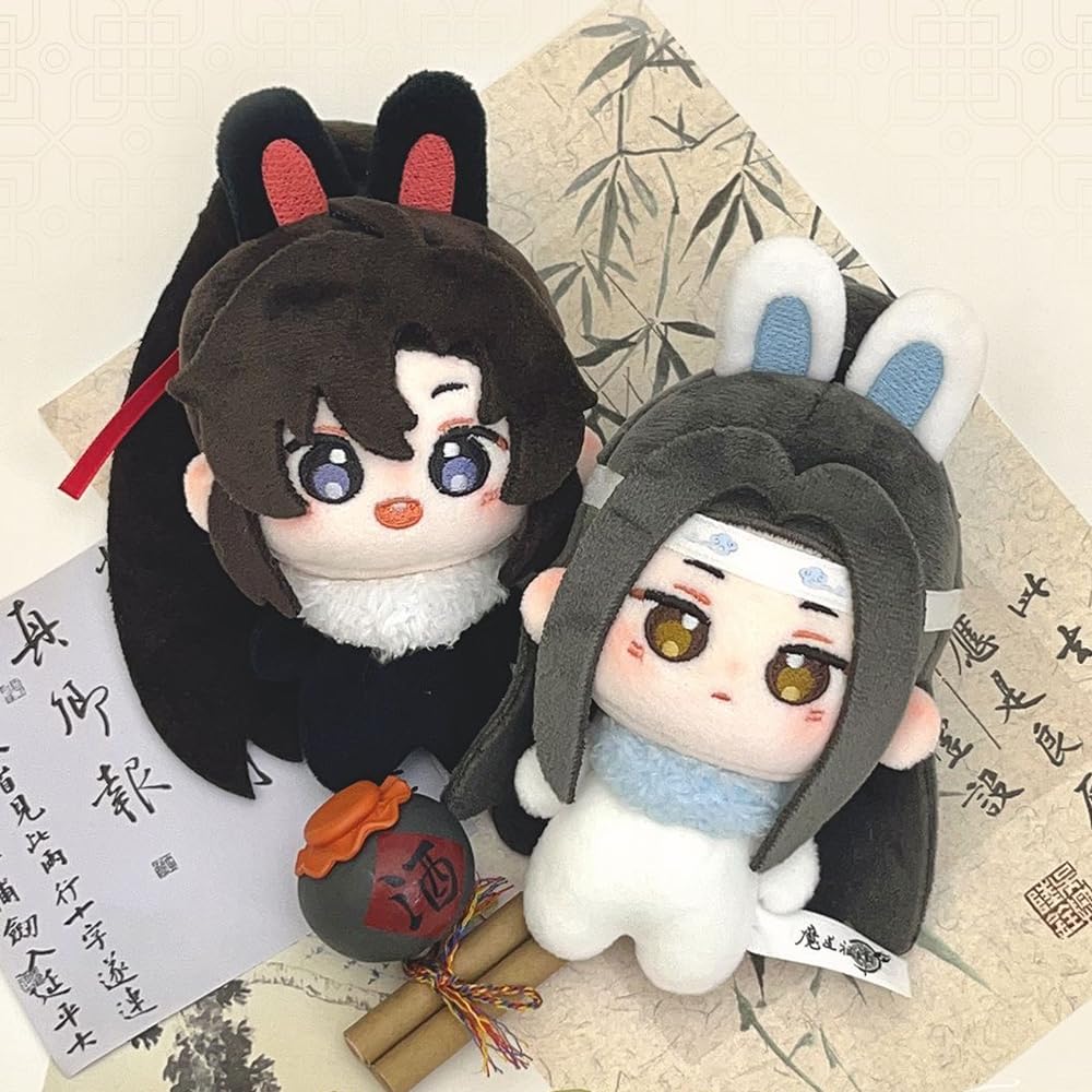 DEXSHUN 2pcs Wei Wu Xian Soft Figure Anime Colgante Llavero