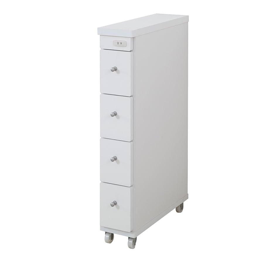 キャビネット スリム　リビング収納 キッチン収納　隙間収納　すき間収納 Amazon｜隙間収納スリムストッカー すき間収納 キッチン収納