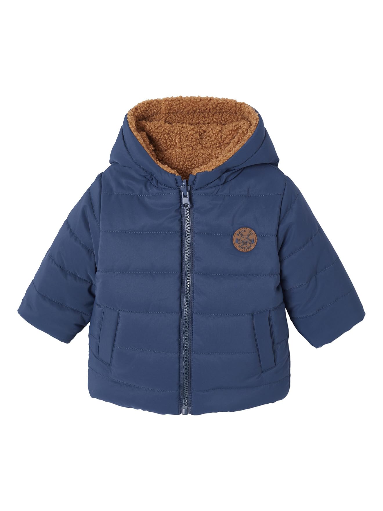 VERTBAUDET Doudoune à Capuche Bébé Réversible Zippé Sherpa