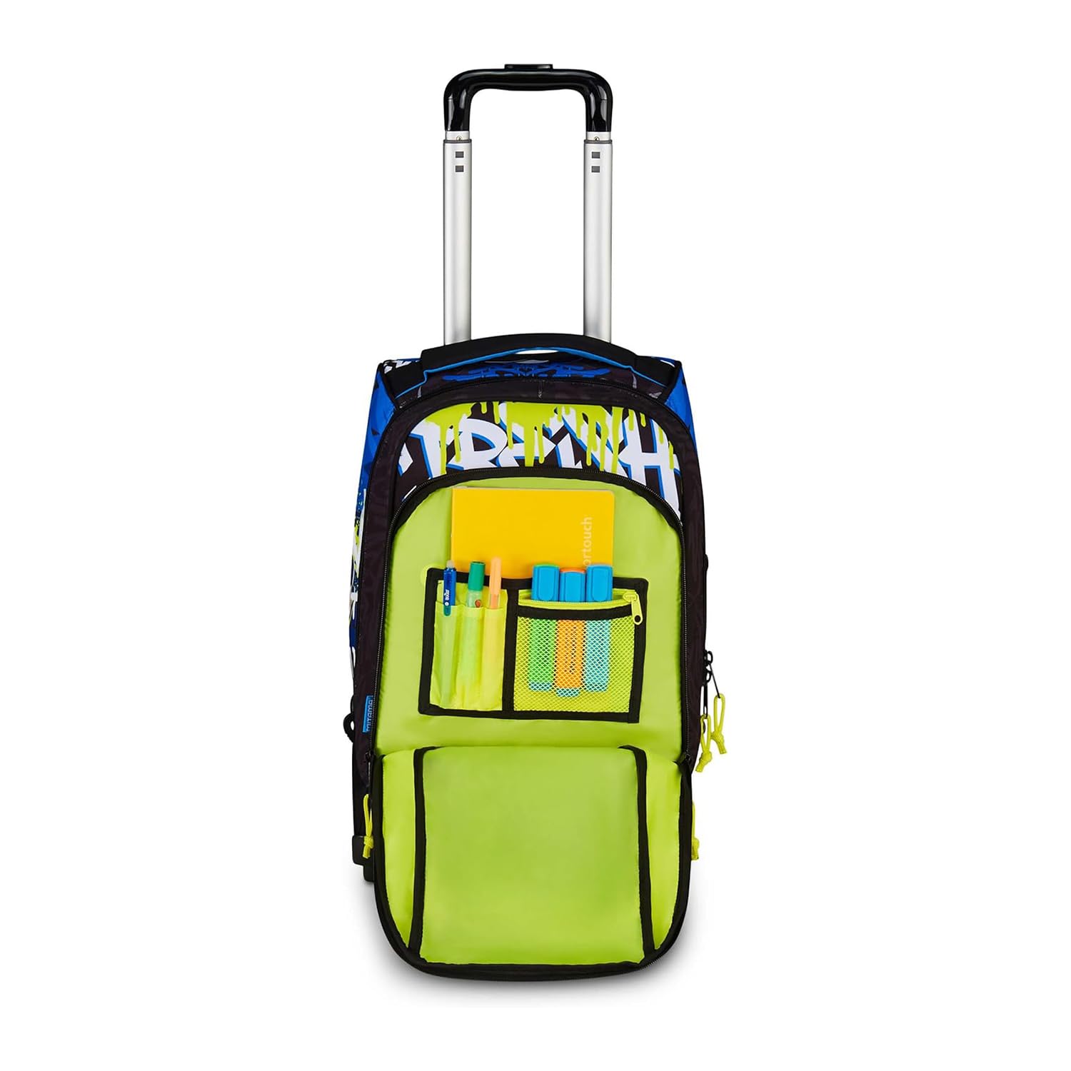 Mitama Trolley DR Scuola SCHOOL SKATE, Nero - Blu, 34 Lt, Tasche multifunzione, Spallacci uso zaino, Per bambini e ragazzi,scuola elementare e media, Tempo libero e viaggi
