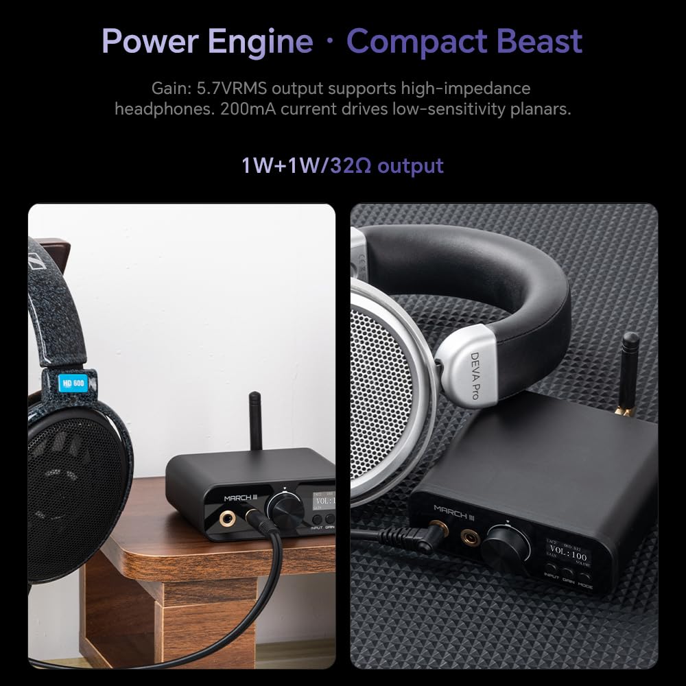 TempoTec Mach III-M3 HiFi USB DAC, DAC Bluetooth, 2 chip DAC CS43198, UAC1.0 per PlayStation PS4, PS5, UAC2.0, EQ, filtro, DSD512/LDAC