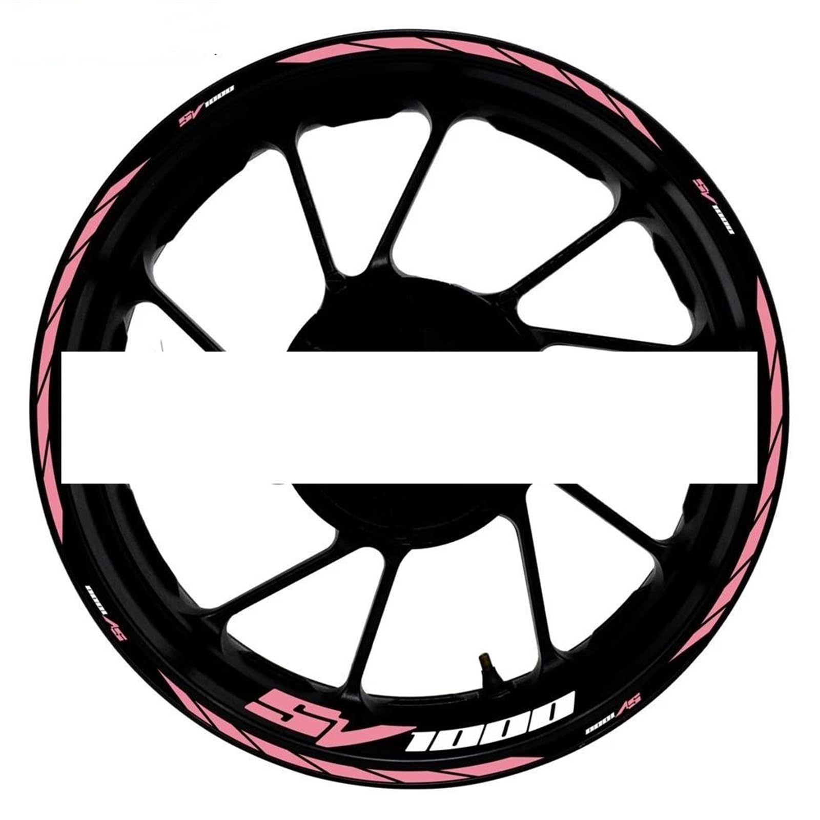 Motorcycle Accessories Reflective Rim Edge Stripes Wheel Stickers for Suzuki SV1000 SV 1000(Style 8)