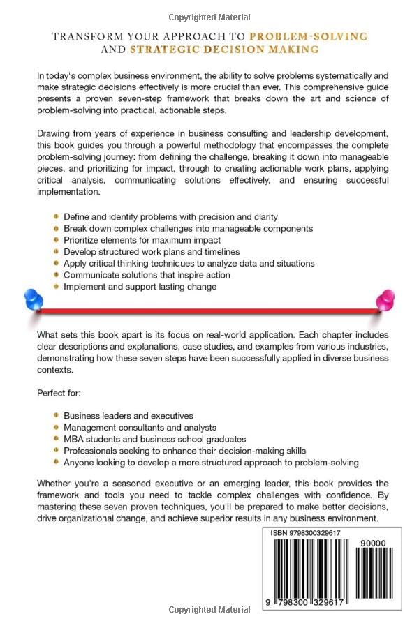 Strategic Problem Solving: A Step-by-Step Guide to Solve Hard Problems: Leverage Data Analysis and Critical Thinking to Make Smart Decisions, Drive Innovation, and Lead with Confidence - Image 2