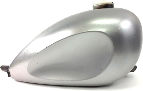 Miniatura 2 de Tanque de gasolina para motocicleta Wassell en plato Frisco Mount Shallow Tunnel 2.23 galones 2.2 galones estilo maní Sportster Bobber Harley