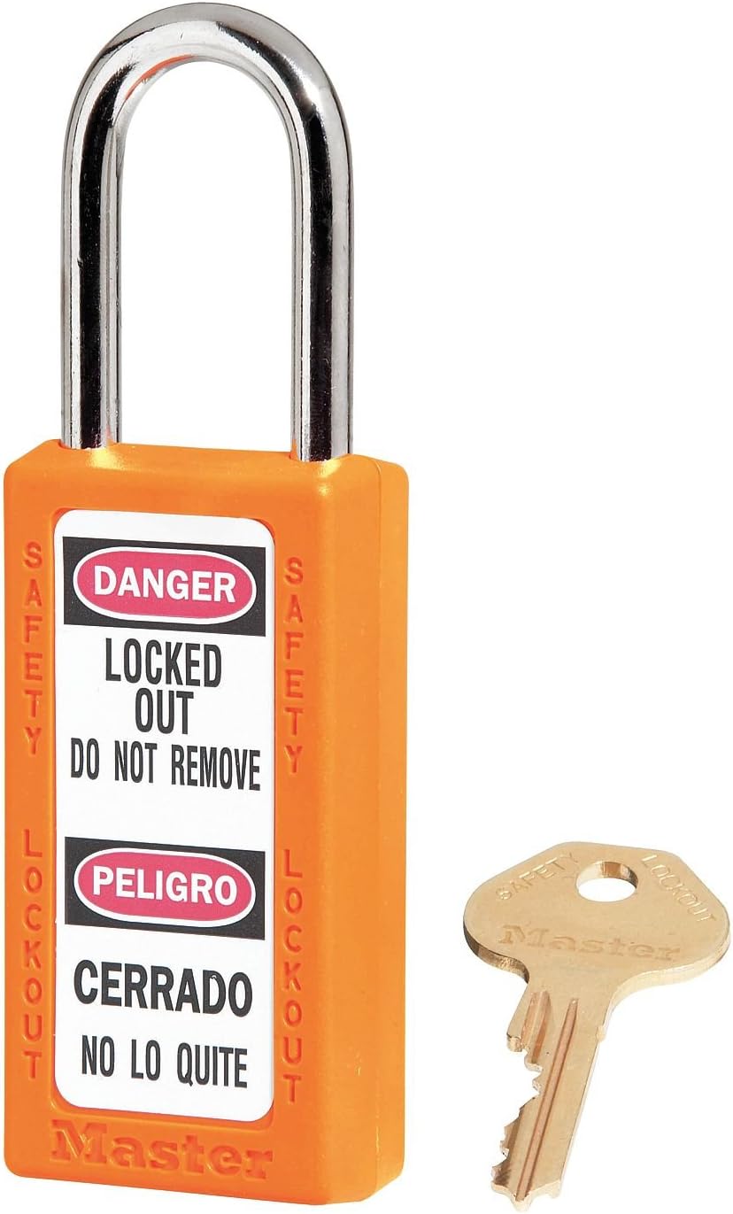 MASTER LOCK Lockout Padlock,KA,Orange,3"H,PK12