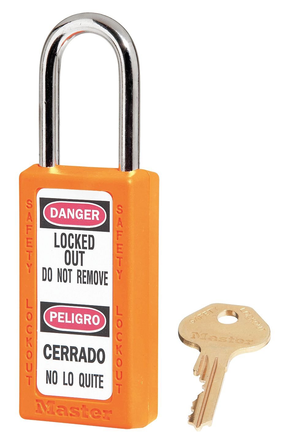 Lockout Padlock, KA, Orange, 1/4 in, PK6