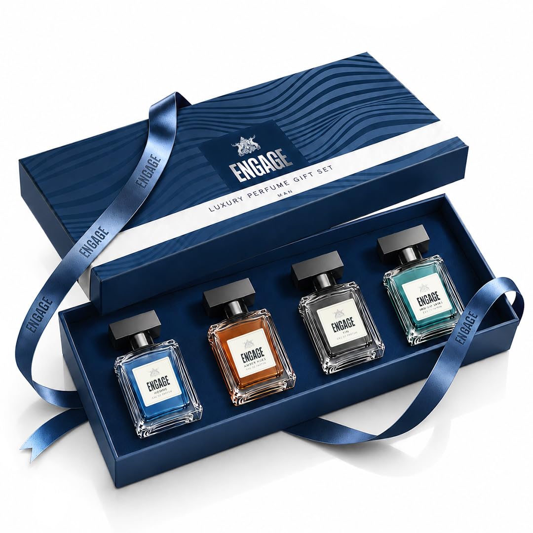 Engage Gift Set - Luxury Perfume Gifts For Men, 100ml, Long Lasting Smell Men Perfume, Best Birthday, Anniversary Gift Hamper by ITC, Eau De Parfum for Man, Travel Sized Perfume Combo, 25ml x 4-image-10