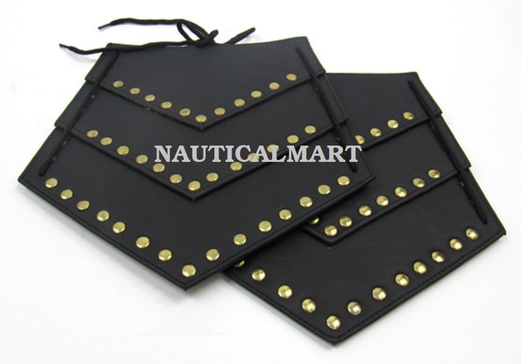 NauticalMart Roman Leather Arm Guard Black