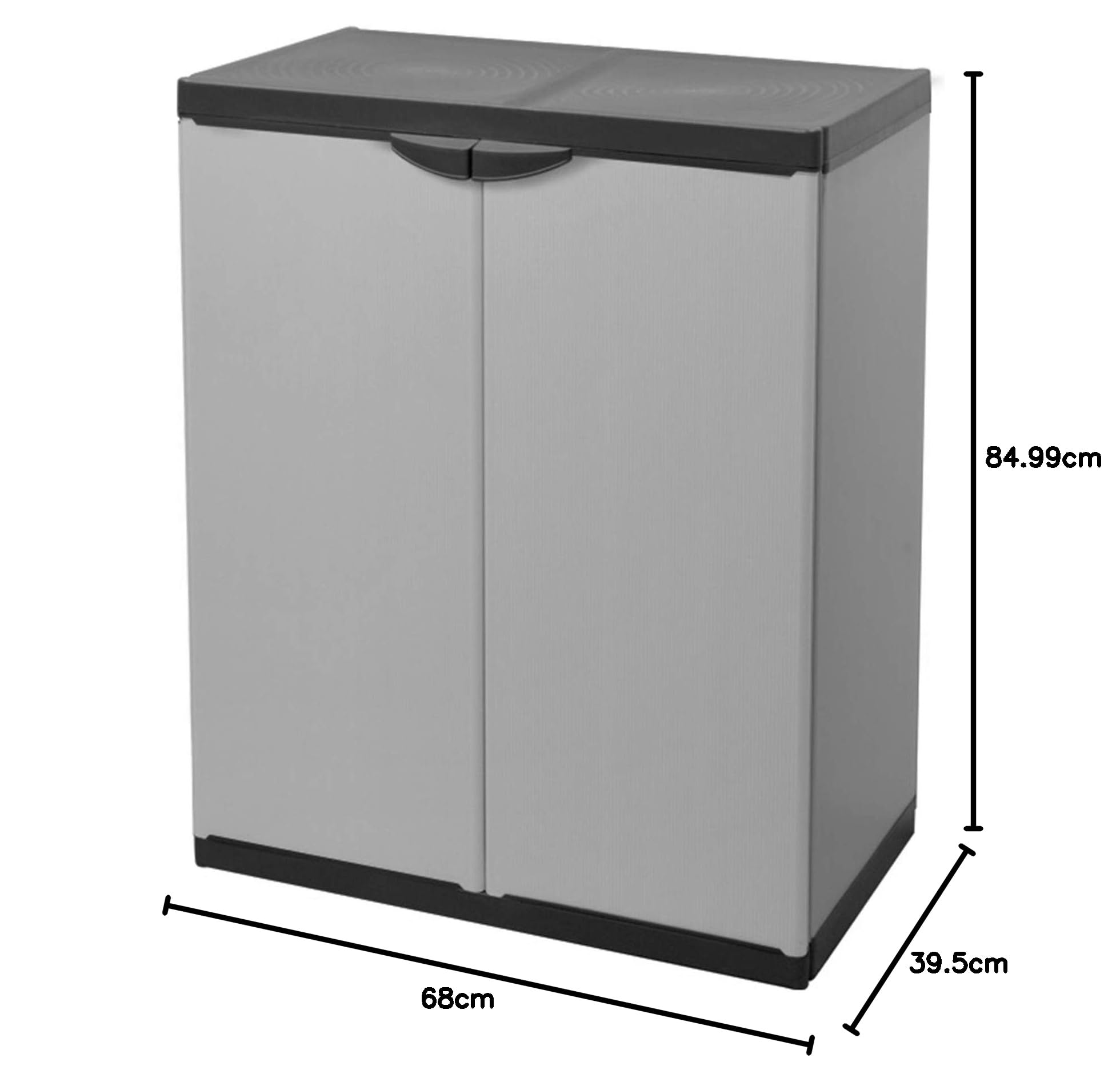 Mongardi 7815C04,Armadio Basso, colore grigio