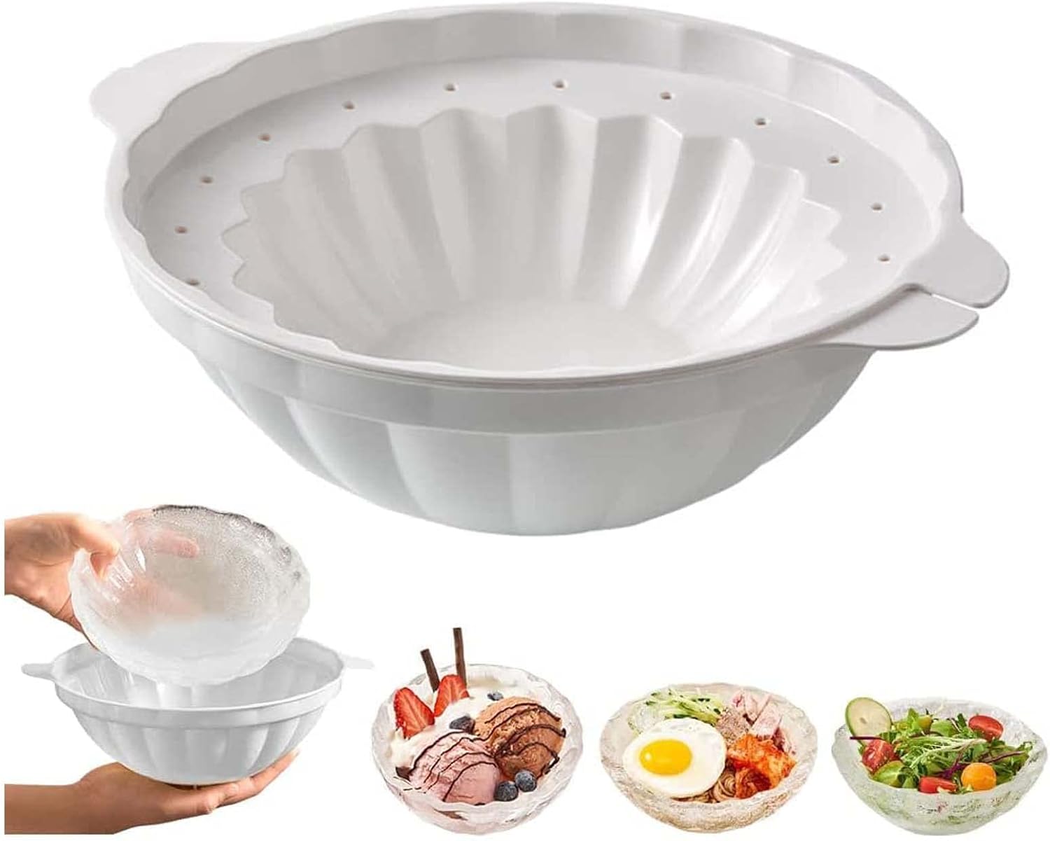 2 Stück Edelstahl Eiscreme Schalen - 200ml Dessertschalen Mit Hohem Fuß
