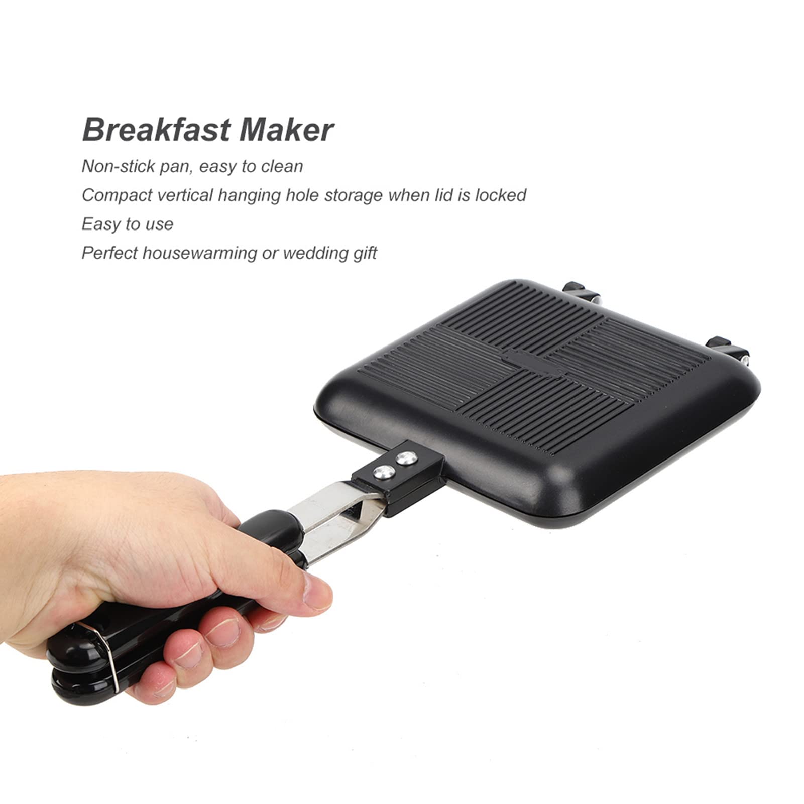 Padella Doppia Greensen 19cm - Antiaderente Per Frittate E Toast - Foto 3