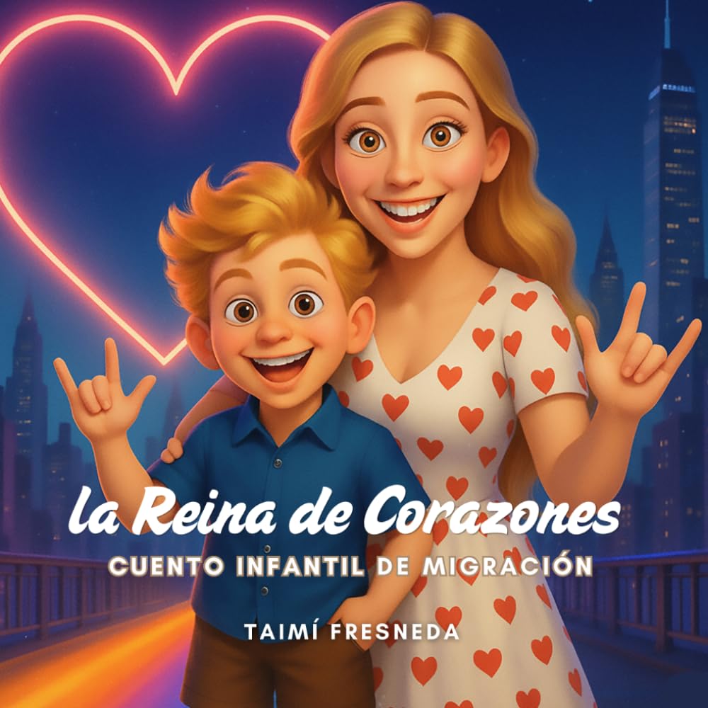 La Reina de Corazones- Cuento infantil sobre el amor de madre a distancia y migración familiar: LIBRO DE CUENTO PARA LEER Y COLOREAR COLECCIONABLE