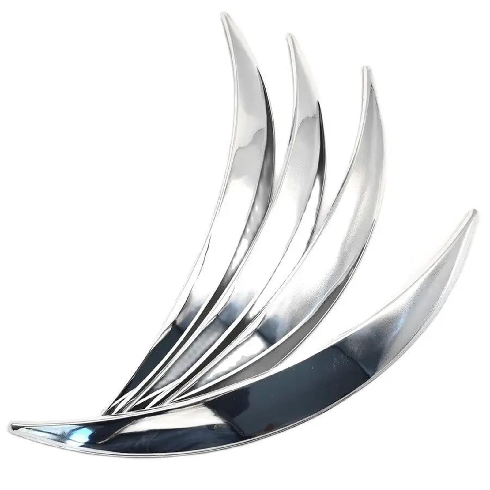 Élargisseur De l'aile Voiture Lot De 4 Autocollants pour Sourcils De Roue De Voiture Protection Anti-Rayures Chrome Accessoires 4 Pièces Protecteur Sourcil Roue