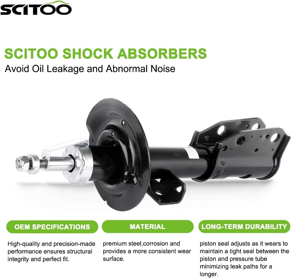 Shocks Struts,SCITOO Front Shock Absorbers Fit for Buick Enclave 2008-2012,for Chevrolet Traverse 2009-2012,for GMC Acadia 2007-2012,for Saturn Outlook 2007-2009 Strut Assembly accessory set of 2