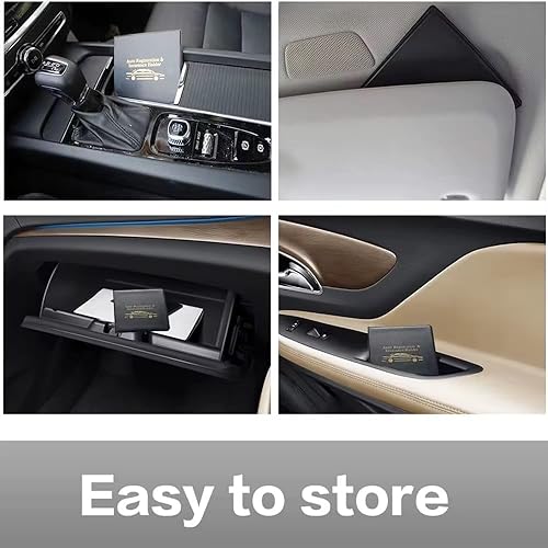 Miniatura 3 de ESSENTIAL - Soporte para registro de seguro de auto de automóvil color negro paquete de 2 unidades - Paquete 2 piezas - Automóvil motocicleta camión