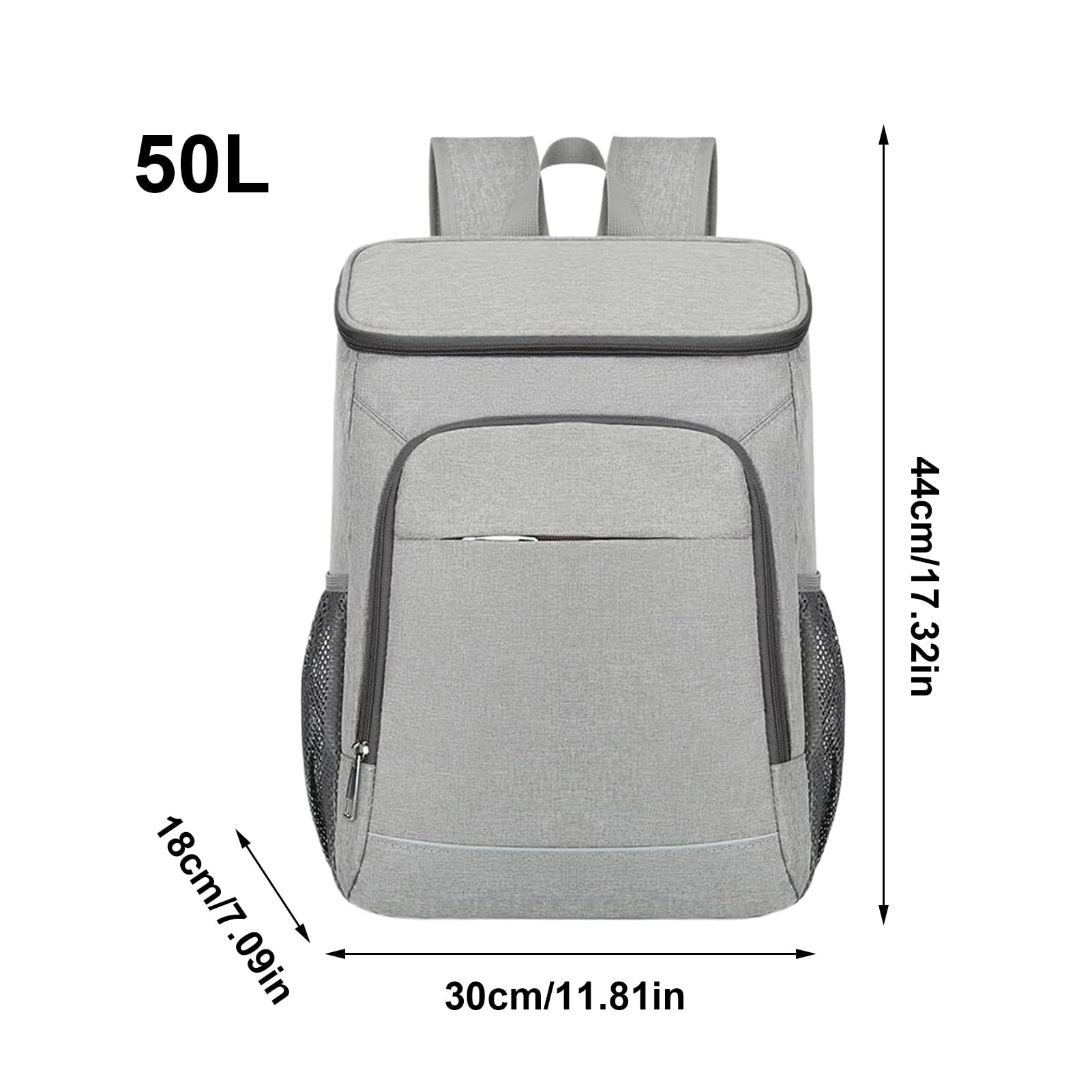 Zaino Pranzo 50L, Zaino Termico Per Pasti, Borsa Impermeabile per Escursionismo Viaggio Picnic Campeggio Spiaggia