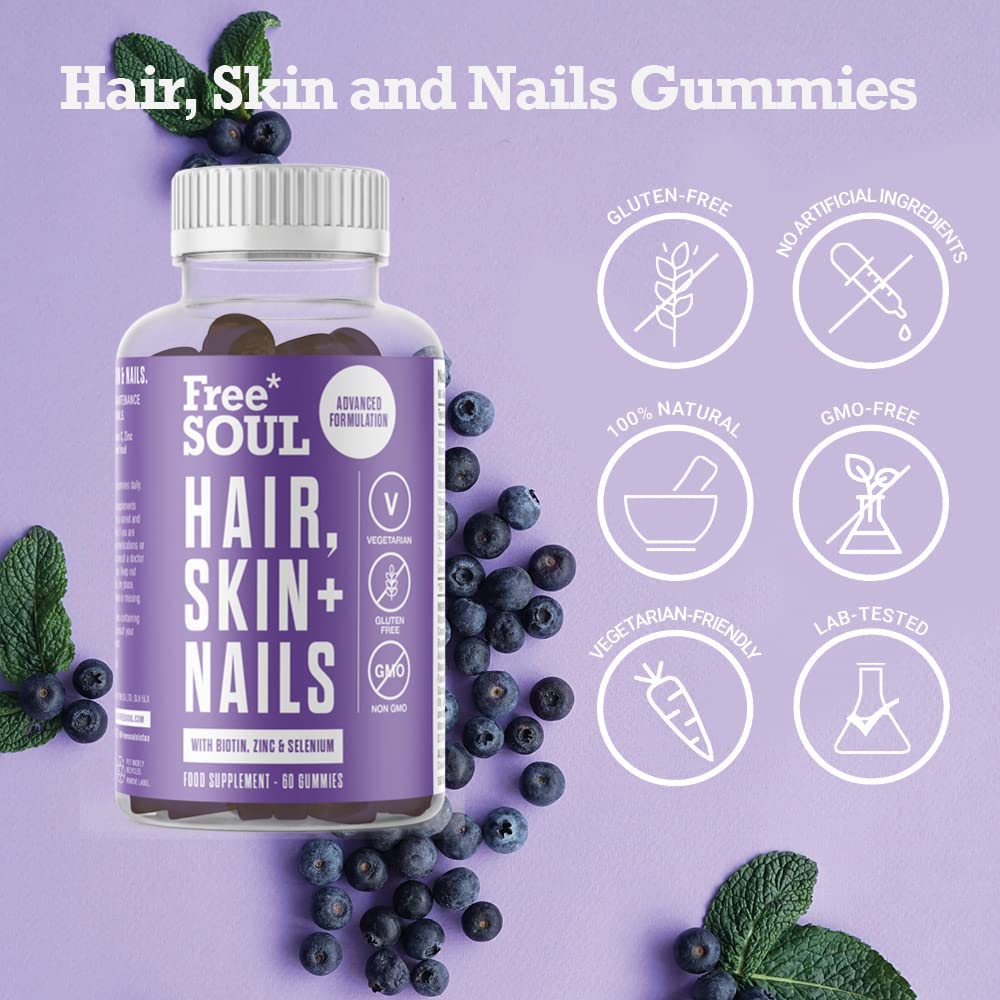 Buy Hair, Skin, & Nails Gummies Hair Growth & Skin Health Supplement
