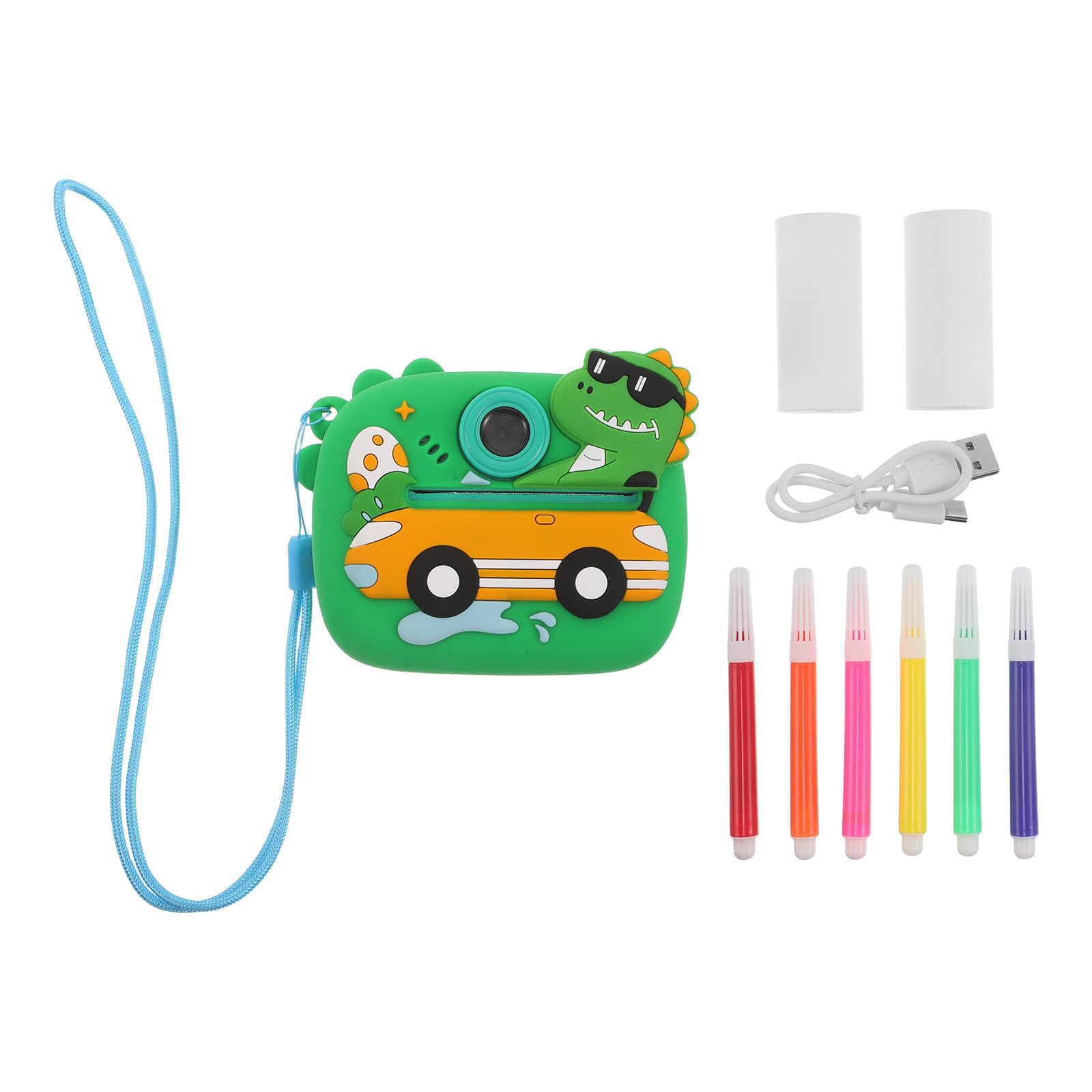 Fotocamera Istantanea per Ragazzo Ragazza 1080p Hd, Ricarica Type-c